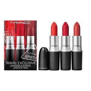 MAC Cosmetics Travel Exclusive Dangerous Reds Lipstick Trio.